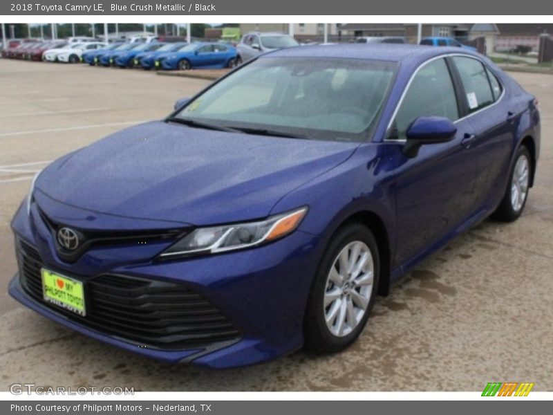 Blue Crush Metallic / Black 2018 Toyota Camry LE