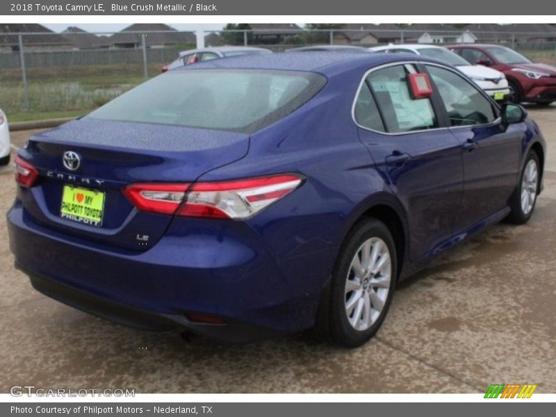 Blue Crush Metallic / Black 2018 Toyota Camry LE