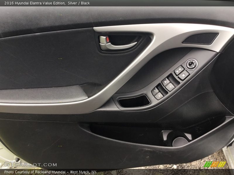 Silver / Black 2016 Hyundai Elantra Value Edition