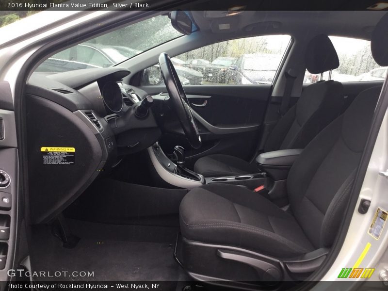 Silver / Black 2016 Hyundai Elantra Value Edition
