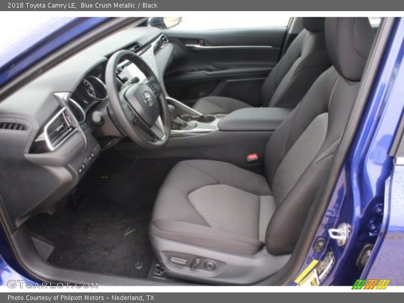 Blue Crush Metallic / Black 2018 Toyota Camry LE