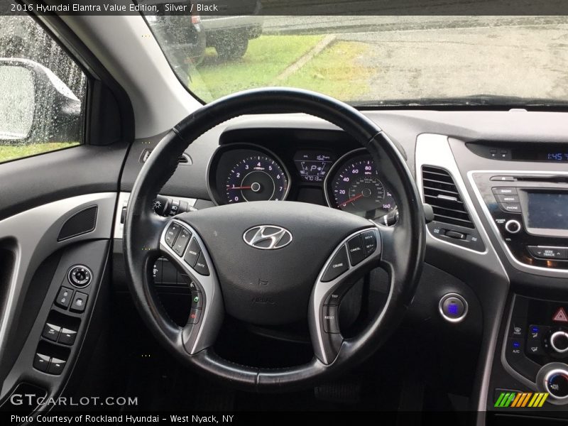 Silver / Black 2016 Hyundai Elantra Value Edition