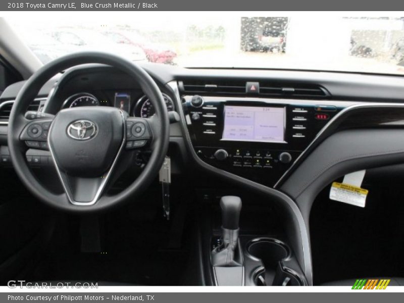 Blue Crush Metallic / Black 2018 Toyota Camry LE