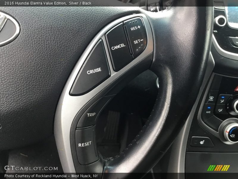 Silver / Black 2016 Hyundai Elantra Value Edition