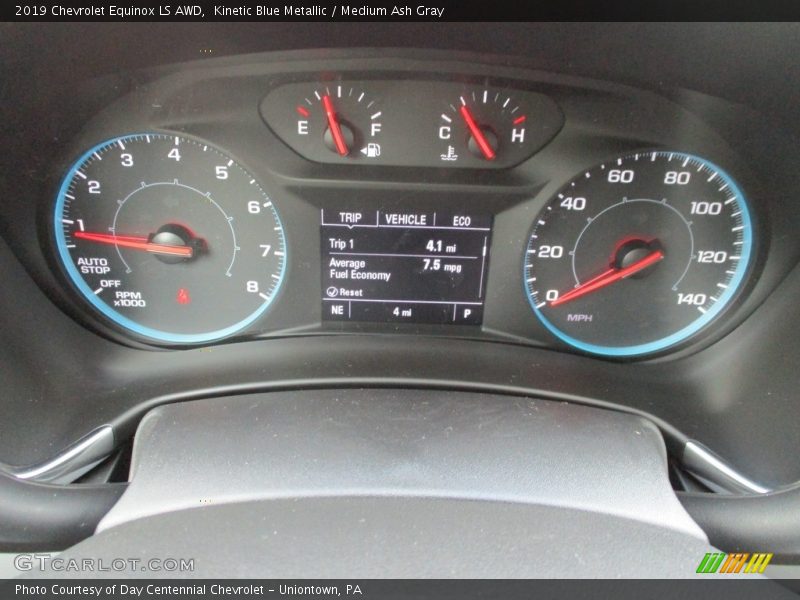 Kinetic Blue Metallic / Medium Ash Gray 2019 Chevrolet Equinox LS AWD