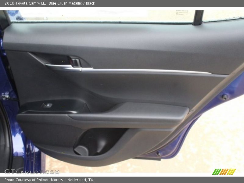 Blue Crush Metallic / Black 2018 Toyota Camry LE