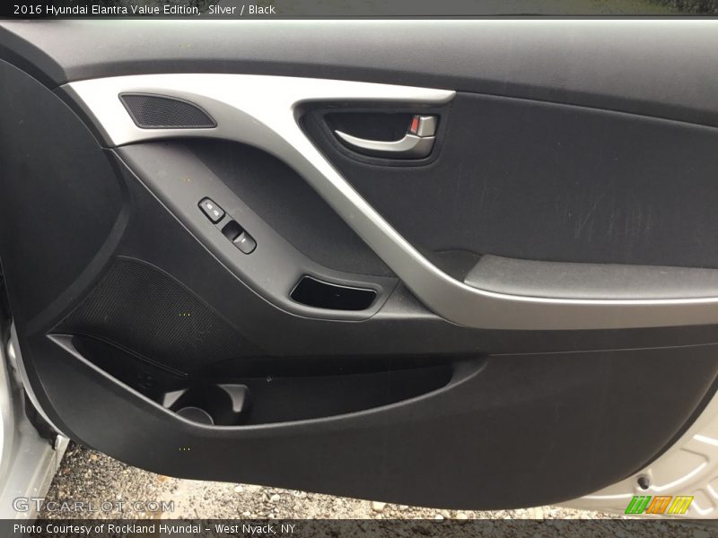 Silver / Black 2016 Hyundai Elantra Value Edition