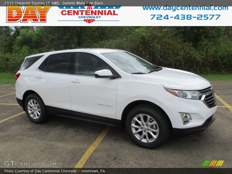 Summit White / Jet Black 2019 Chevrolet Equinox LT AWD