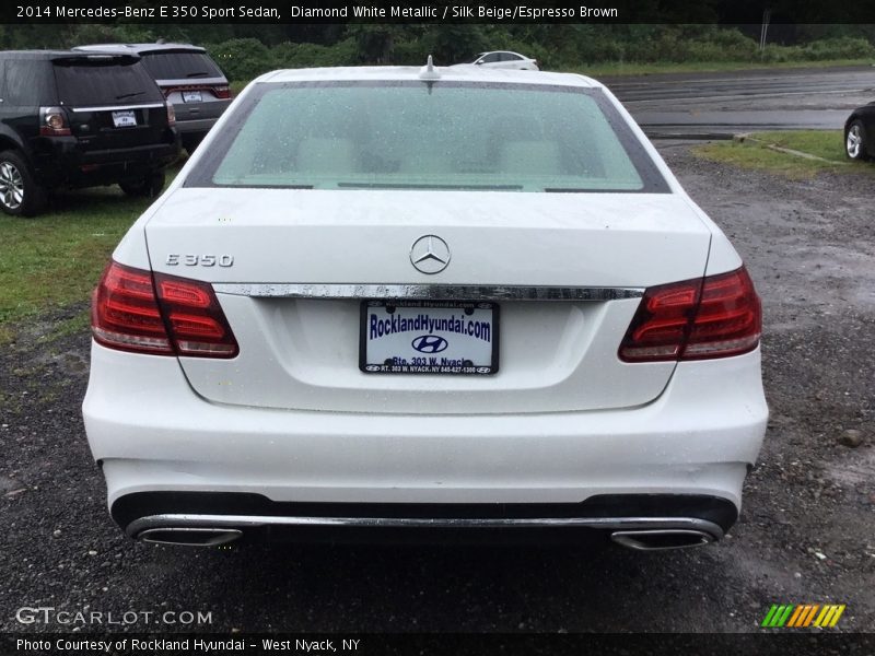 Diamond White Metallic / Silk Beige/Espresso Brown 2014 Mercedes-Benz E 350 Sport Sedan