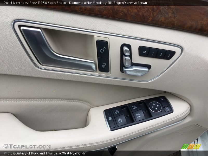 Diamond White Metallic / Silk Beige/Espresso Brown 2014 Mercedes-Benz E 350 Sport Sedan