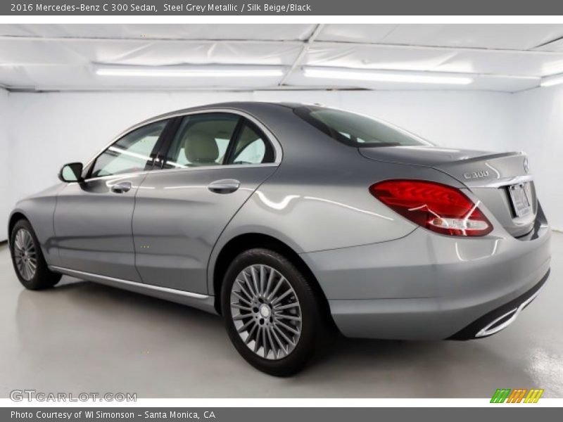 Steel Grey Metallic / Silk Beige/Black 2016 Mercedes-Benz C 300 Sedan