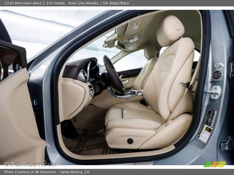 Steel Grey Metallic / Silk Beige/Black 2016 Mercedes-Benz C 300 Sedan