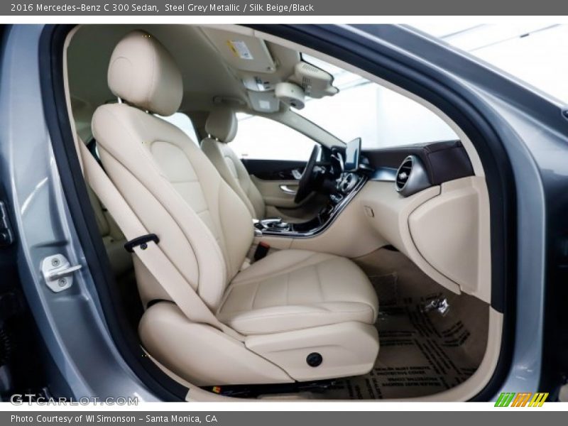 Steel Grey Metallic / Silk Beige/Black 2016 Mercedes-Benz C 300 Sedan