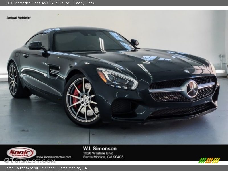 Black / Black 2016 Mercedes-Benz AMG GT S Coupe