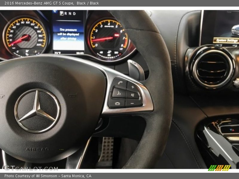 Black / Black 2016 Mercedes-Benz AMG GT S Coupe