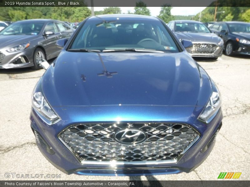 Blue / Black 2019 Hyundai Sonata Sport
