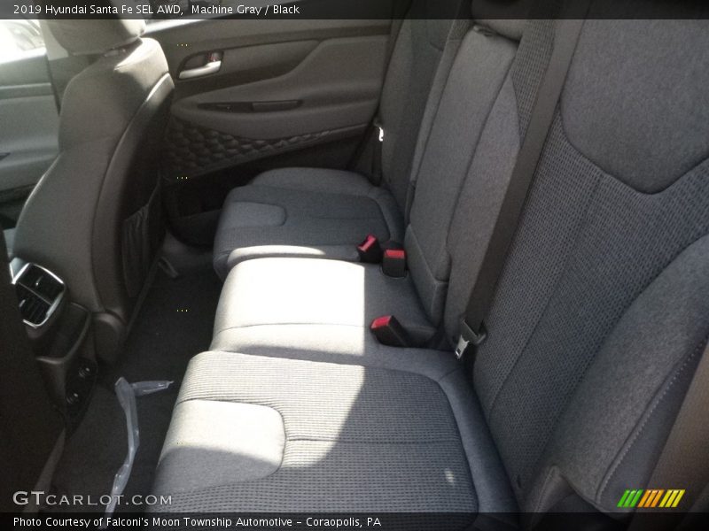 Machine Gray / Black 2019 Hyundai Santa Fe SEL AWD