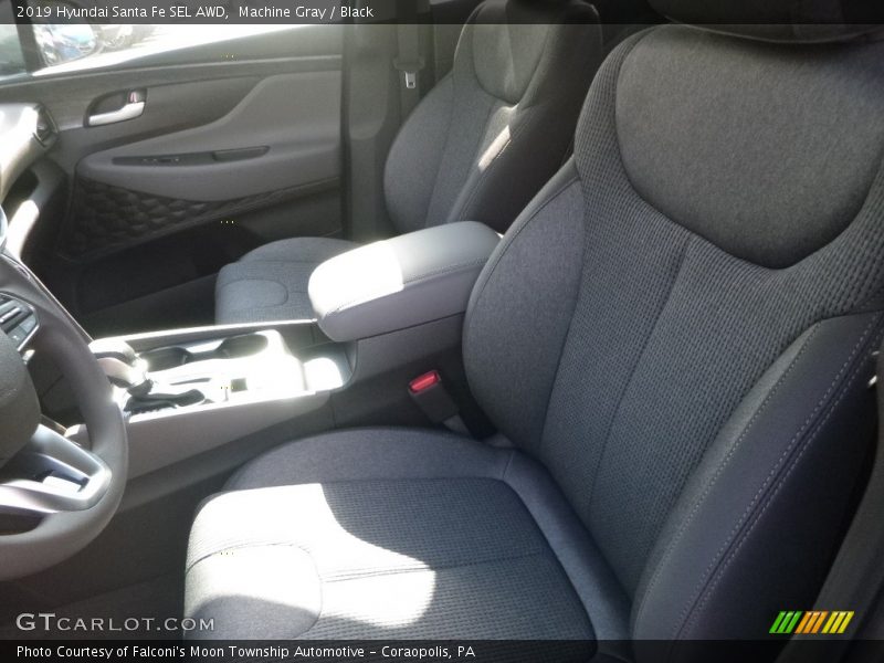 Machine Gray / Black 2019 Hyundai Santa Fe SEL AWD