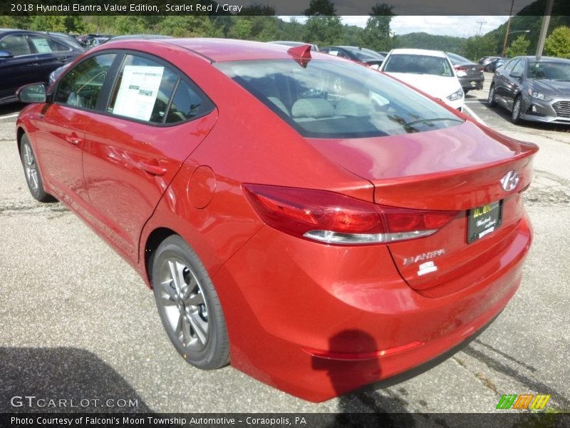 Scarlet Red / Gray 2018 Hyundai Elantra Value Edition
