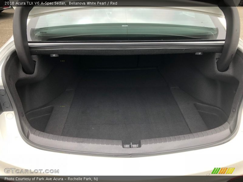 Bellanova White Pearl / Red 2018 Acura TLX V6 A-Spec Sedan
