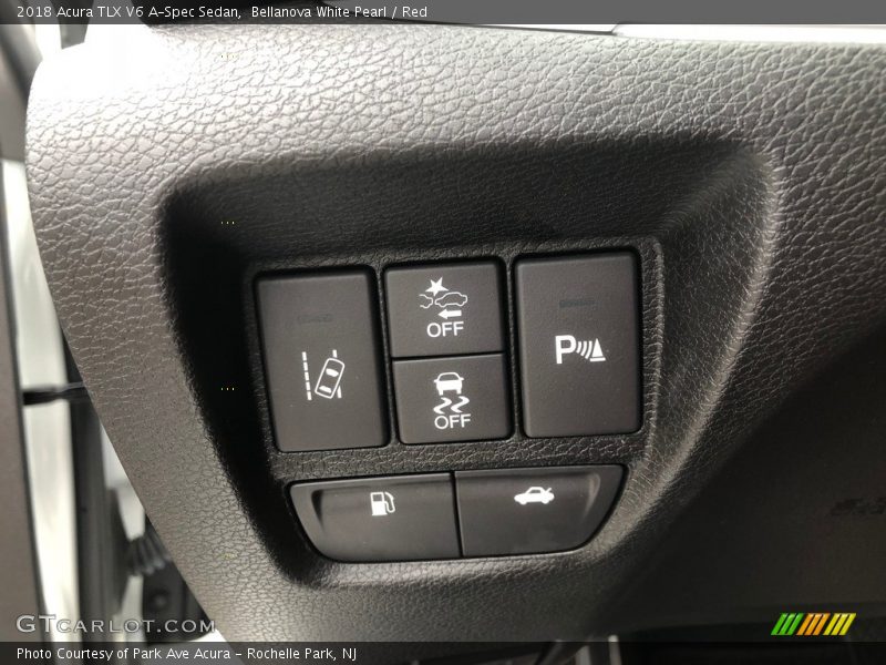 Bellanova White Pearl / Red 2018 Acura TLX V6 A-Spec Sedan