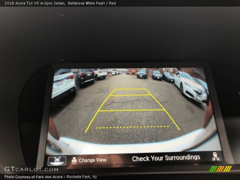 Bellanova White Pearl / Red 2018 Acura TLX V6 A-Spec Sedan