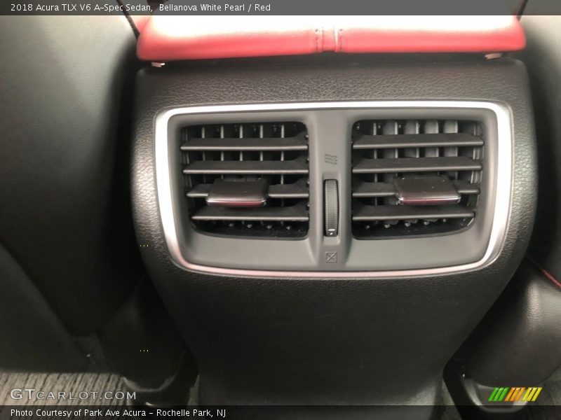 Bellanova White Pearl / Red 2018 Acura TLX V6 A-Spec Sedan