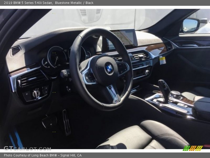 Bluestone Metallic / Black 2019 BMW 5 Series 540i Sedan