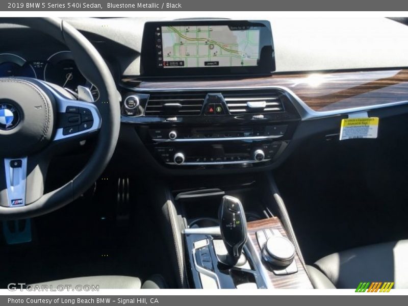 Bluestone Metallic / Black 2019 BMW 5 Series 540i Sedan
