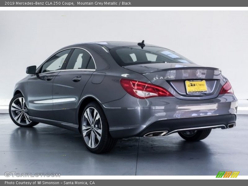 Mountain Grey Metallic / Black 2019 Mercedes-Benz CLA 250 Coupe