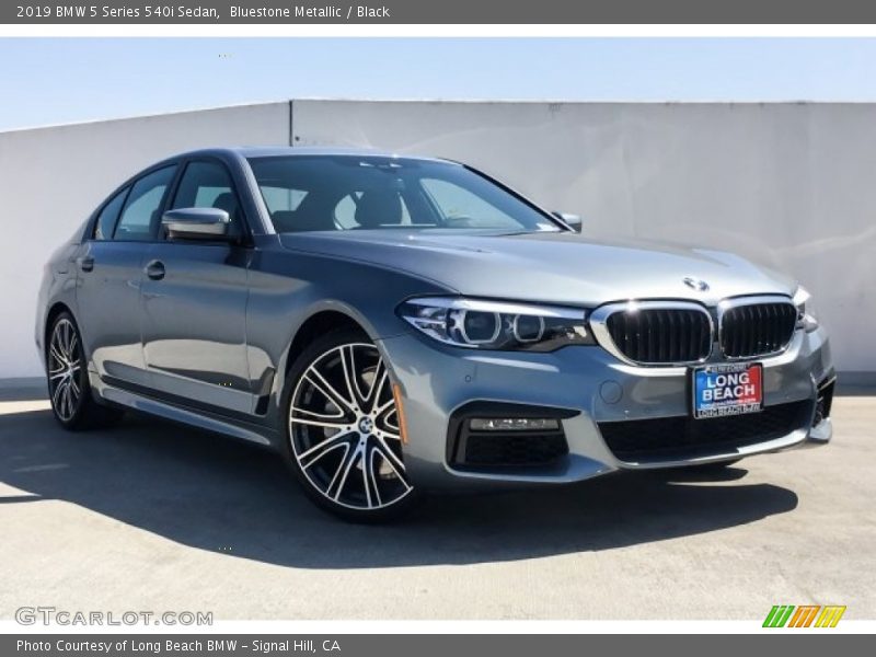 Bluestone Metallic / Black 2019 BMW 5 Series 540i Sedan