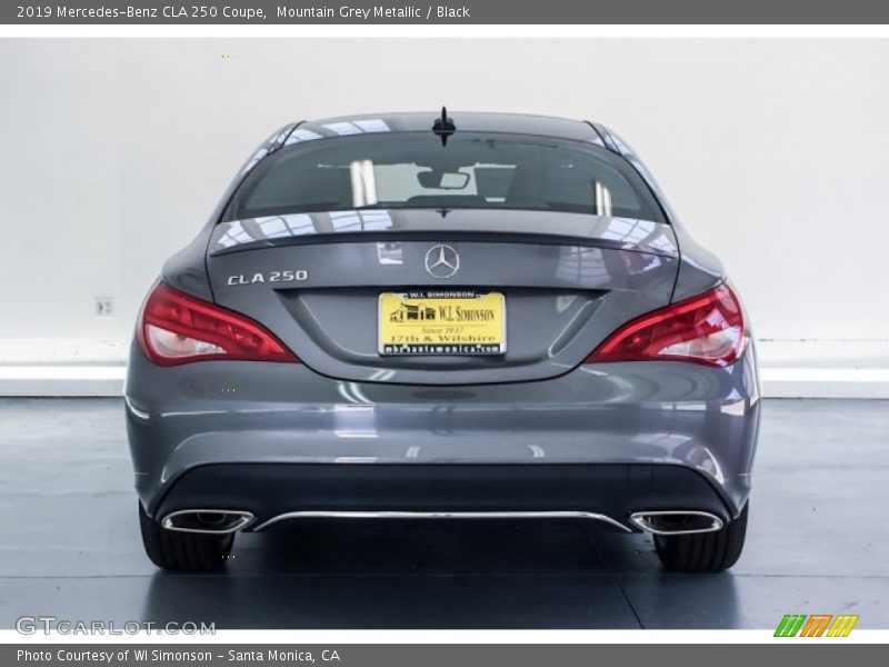Mountain Grey Metallic / Black 2019 Mercedes-Benz CLA 250 Coupe