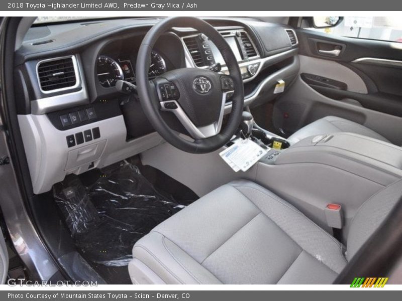 Predawn Gray Mica / Ash 2018 Toyota Highlander Limited AWD