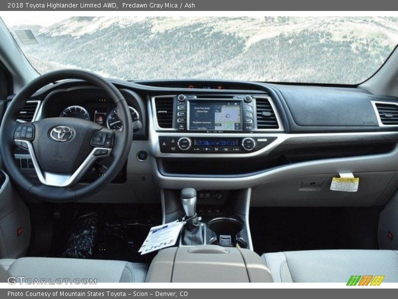 Predawn Gray Mica / Ash 2018 Toyota Highlander Limited AWD