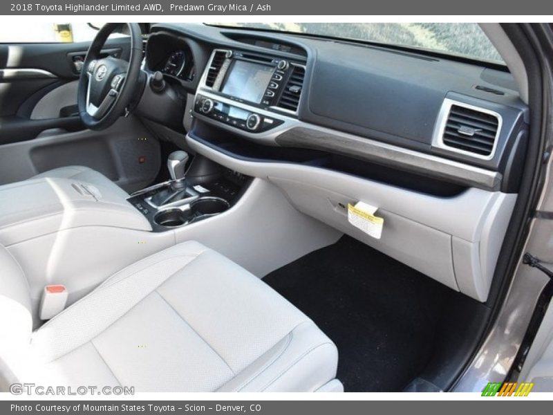 Predawn Gray Mica / Ash 2018 Toyota Highlander Limited AWD