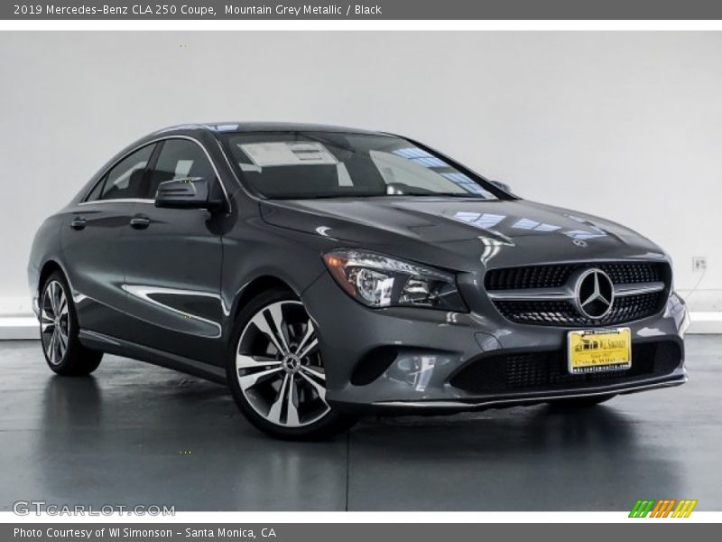 Mountain Grey Metallic / Black 2019 Mercedes-Benz CLA 250 Coupe