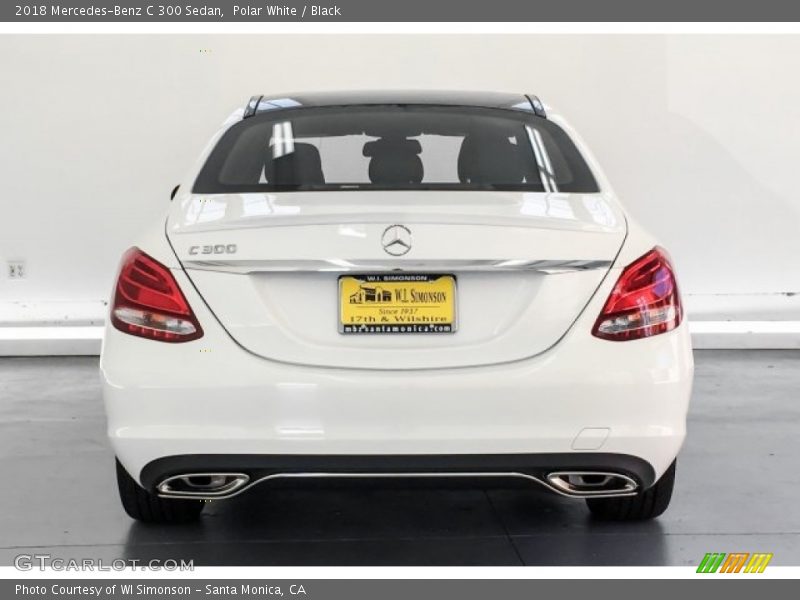 Polar White / Black 2018 Mercedes-Benz C 300 Sedan