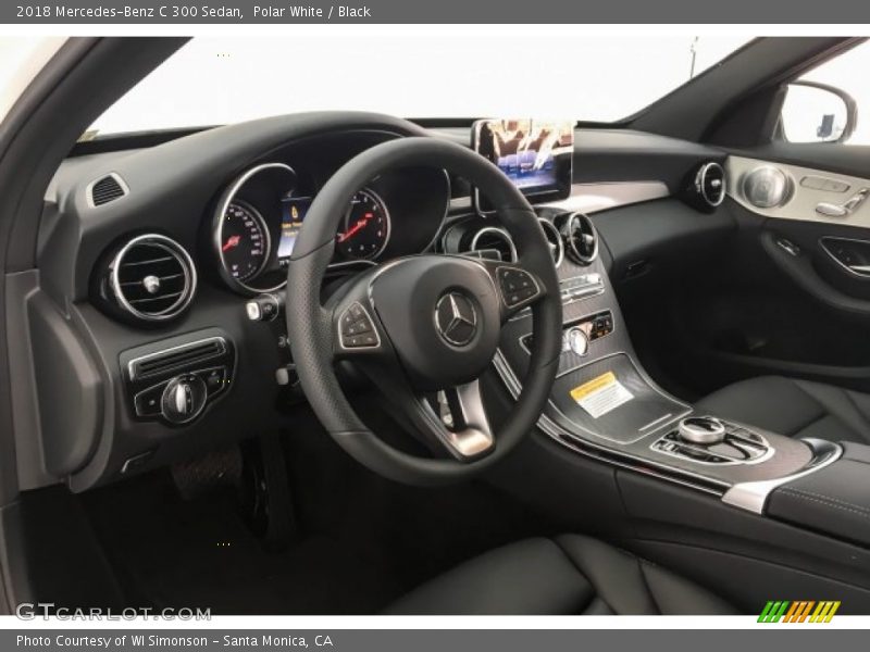 Polar White / Black 2018 Mercedes-Benz C 300 Sedan