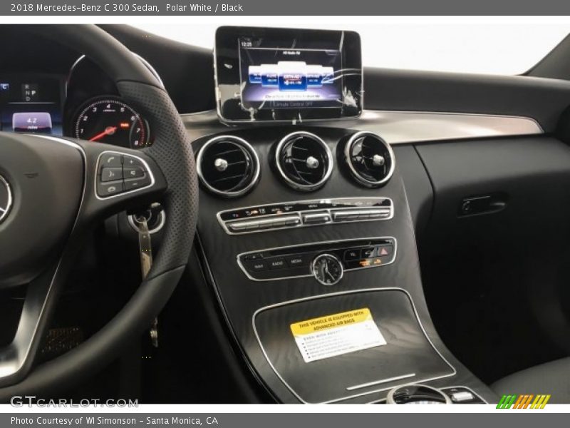 Polar White / Black 2018 Mercedes-Benz C 300 Sedan