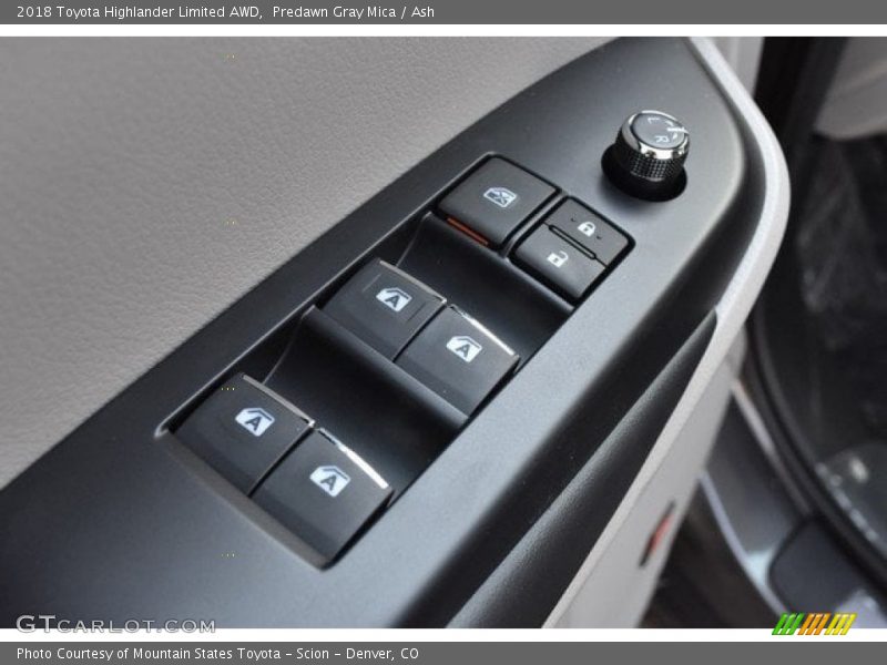 Predawn Gray Mica / Ash 2018 Toyota Highlander Limited AWD