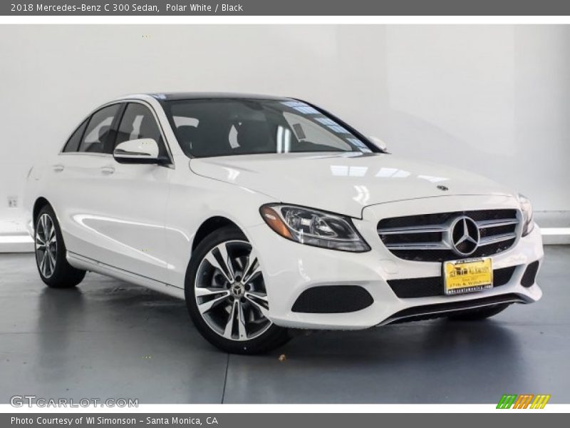 Polar White / Black 2018 Mercedes-Benz C 300 Sedan