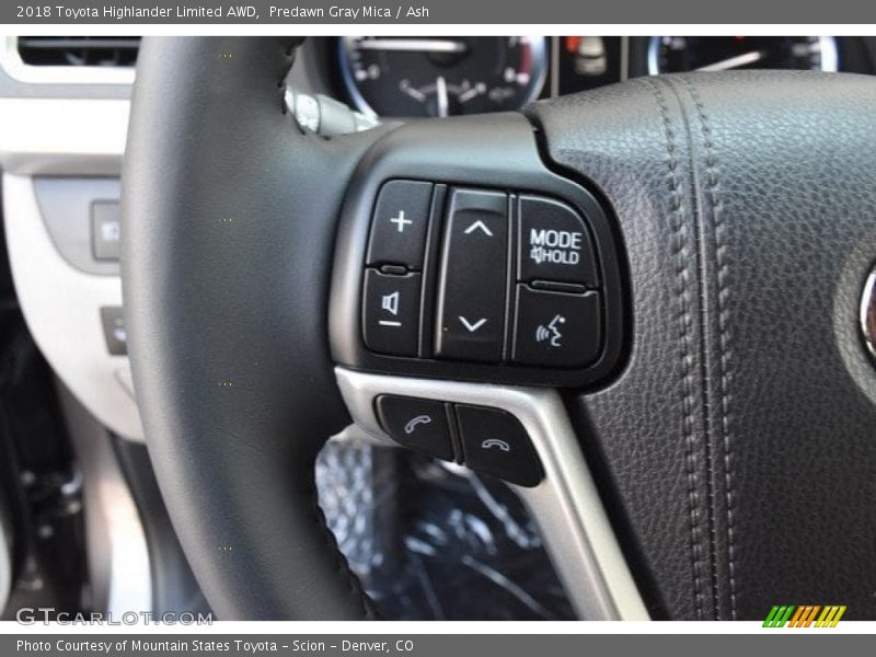 Predawn Gray Mica / Ash 2018 Toyota Highlander Limited AWD