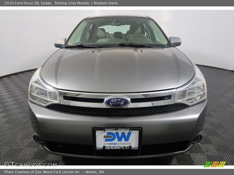 Sterling Grey Metallic / Medium Stone 2010 Ford Focus SEL Sedan
