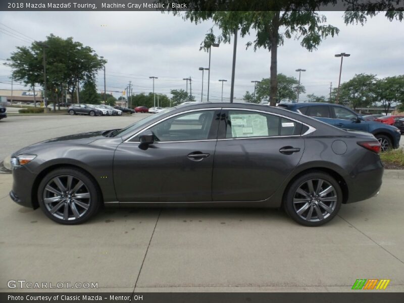 Machine Gray Metallic / Black 2018 Mazda Mazda6 Touring