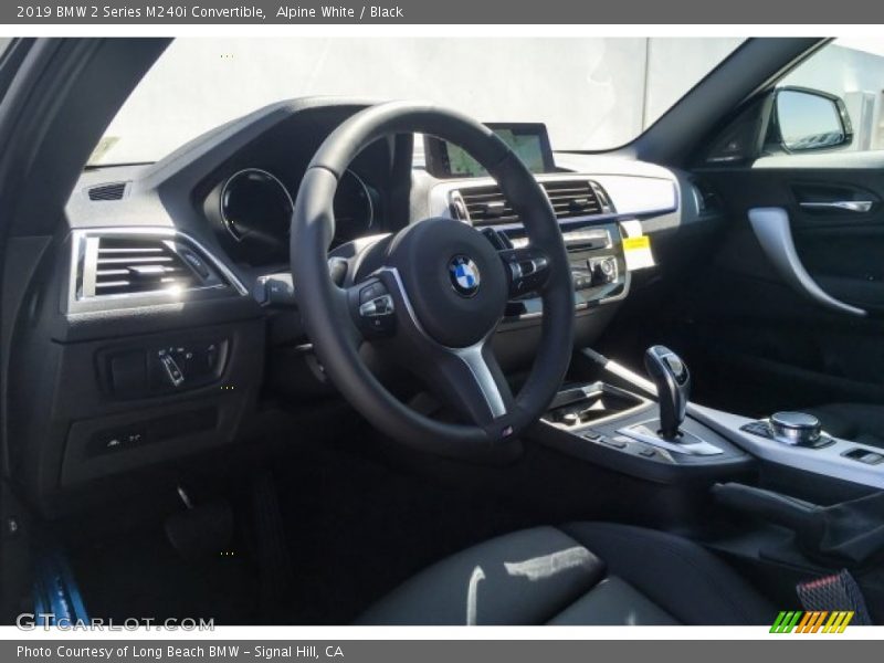 Alpine White / Black 2019 BMW 2 Series M240i Convertible