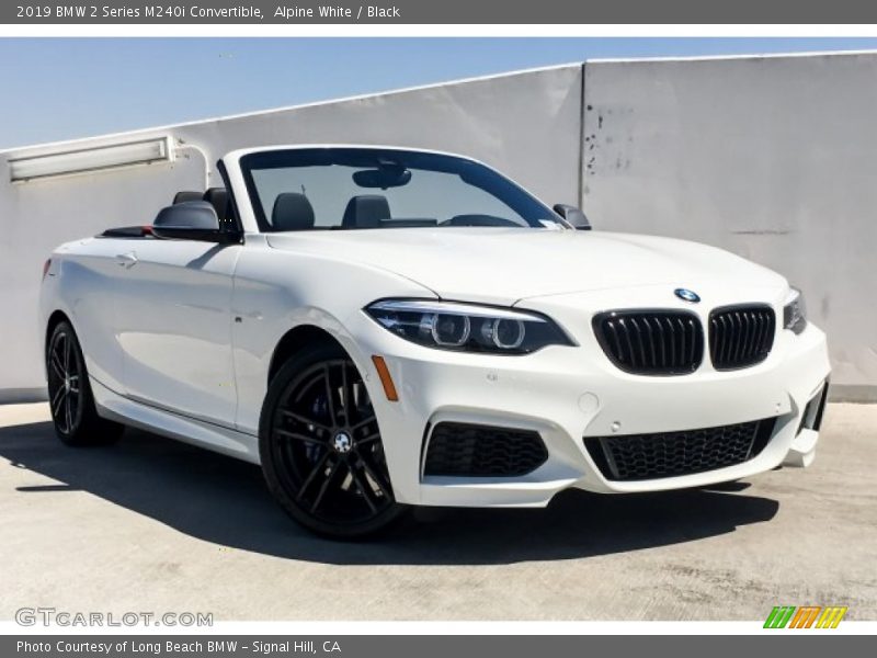 Alpine White / Black 2019 BMW 2 Series M240i Convertible