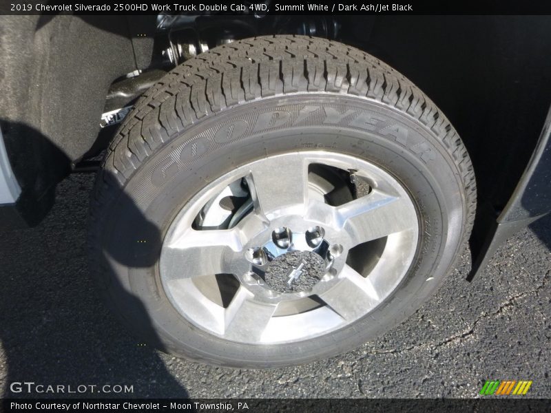 Summit White / Dark Ash/Jet Black 2019 Chevrolet Silverado 2500HD Work Truck Double Cab 4WD