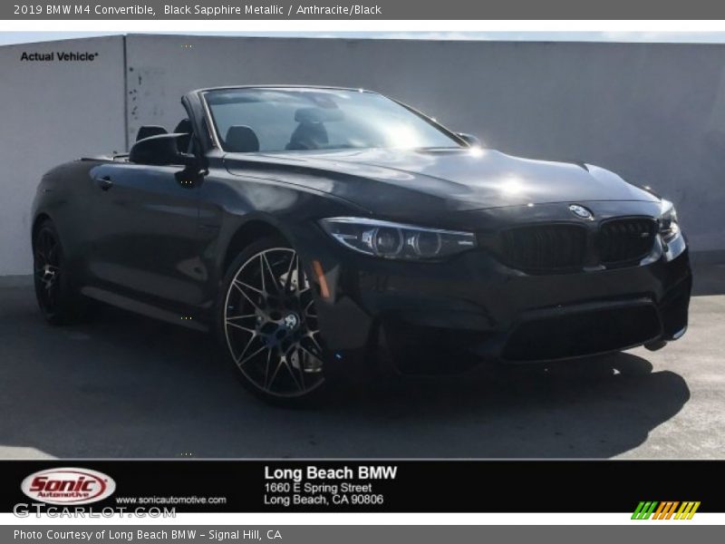 Black Sapphire Metallic / Anthracite/Black 2019 BMW M4 Convertible