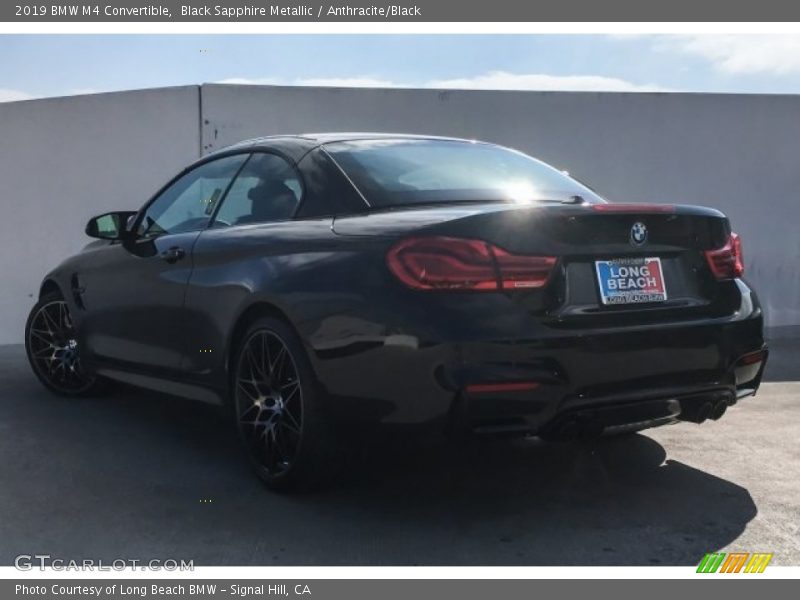 Black Sapphire Metallic / Anthracite/Black 2019 BMW M4 Convertible