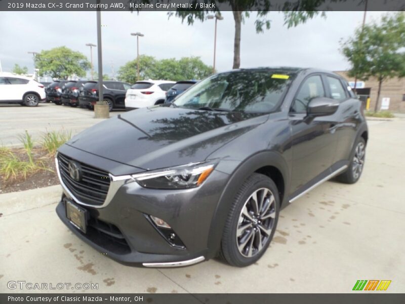 Machine Gray Metallic / Black 2019 Mazda CX-3 Grand Touring AWD